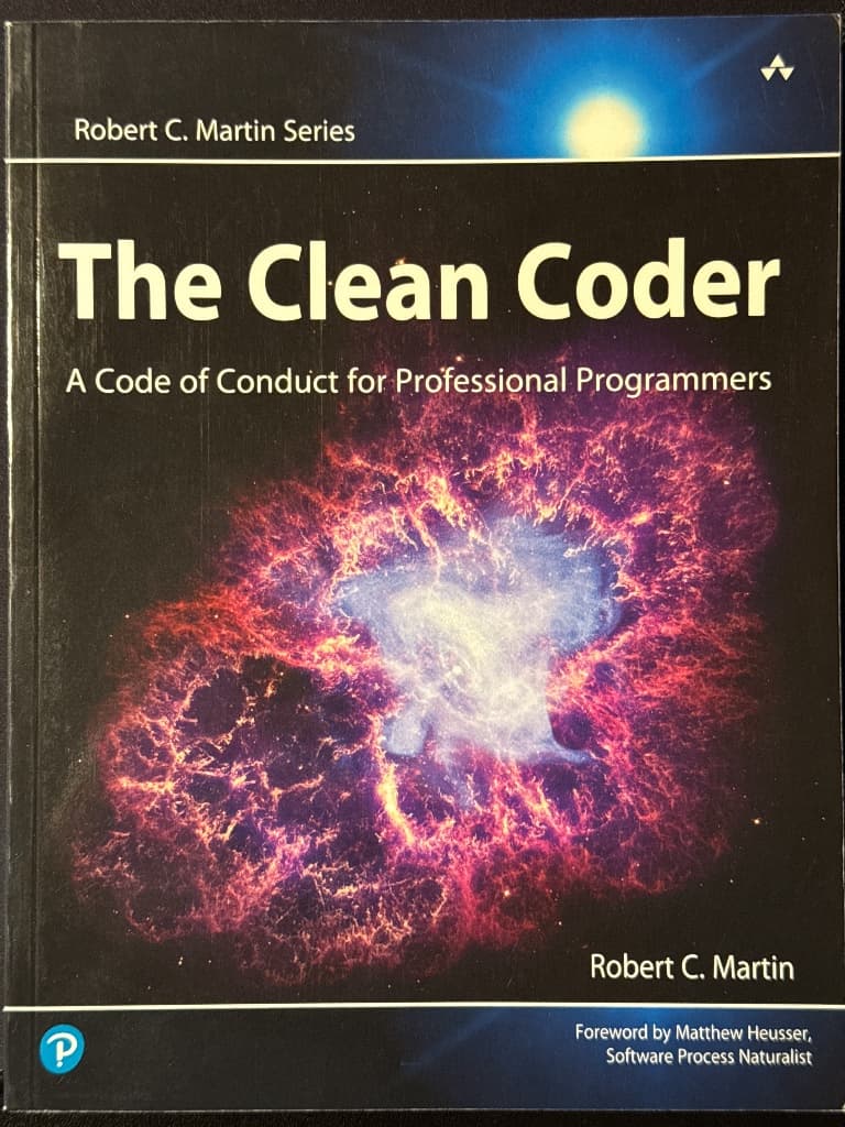 Coperta cărții The Clean Coder: A Code of Conduct for Professional Programmers